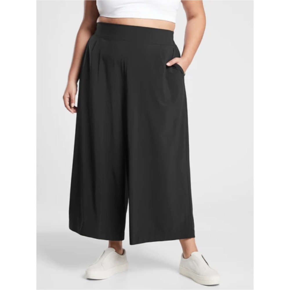 NWT Athleta Brooklyn Wide Leg Crop Pant